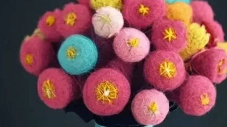 Adding Vibrance to Your Space: Multi-Colored Felt Flowers for Home Decor - Best Himalaya