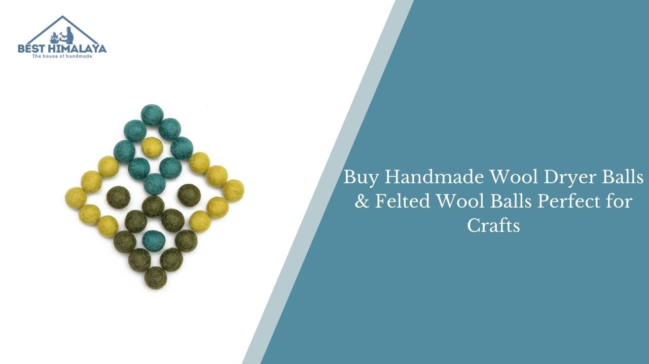 Buy Handmade Wool Dryer Balls & Felted Wool Balls Perfect for Crafts
