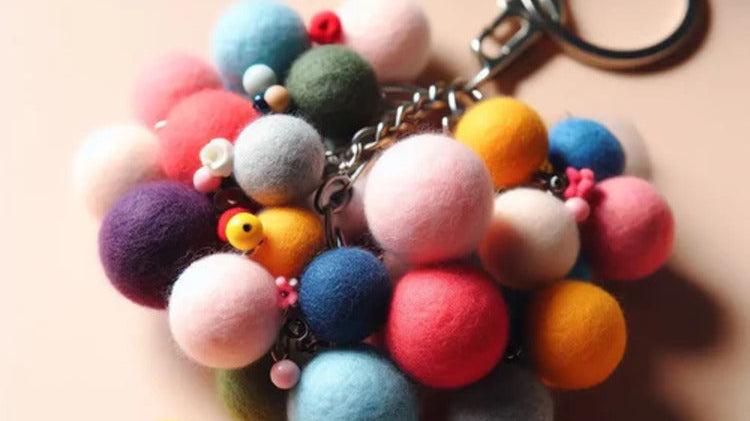 Felt Ball Keychain Ideas: Creative and Stylish Accessories - Best Himalaya