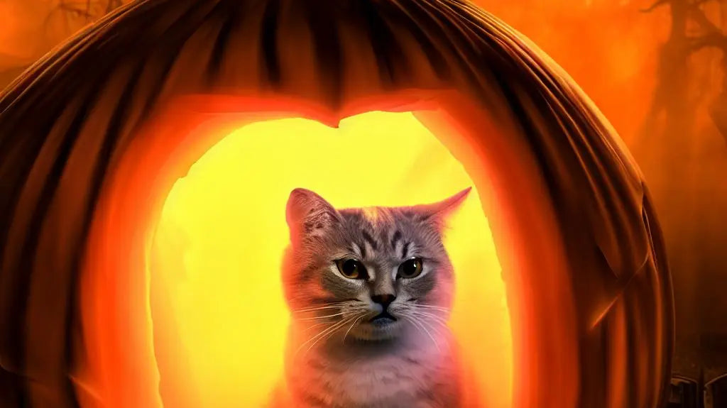 Felt Cat Cave Halloween Jack O lanterns for Your Cat - Best Himalaya