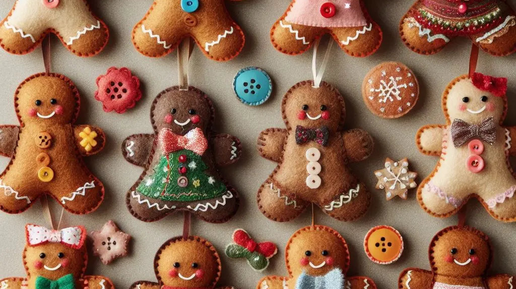 Felt Gingerbread Man Christmas Decoration Ornaments Kids Play Decoration Items: A Festive Wonderland - Best Himalaya