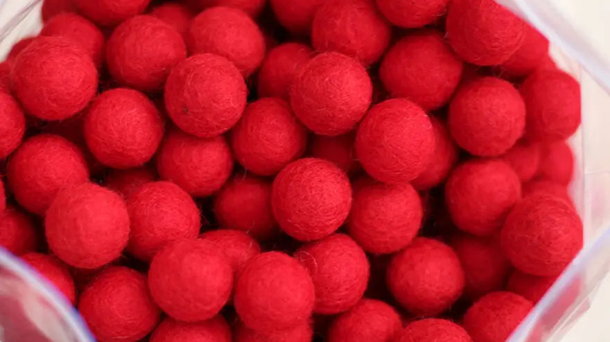 Red-Color-Felt-Balls-The-Ultimate-Decoration-Solution-Wholesale-quantity-Exporters-From-Nepal Best Himalaya