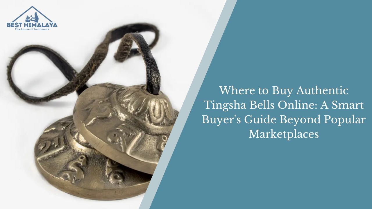 Authentic handcrafted Tibetan Tingsha bells for meditation and sound healing