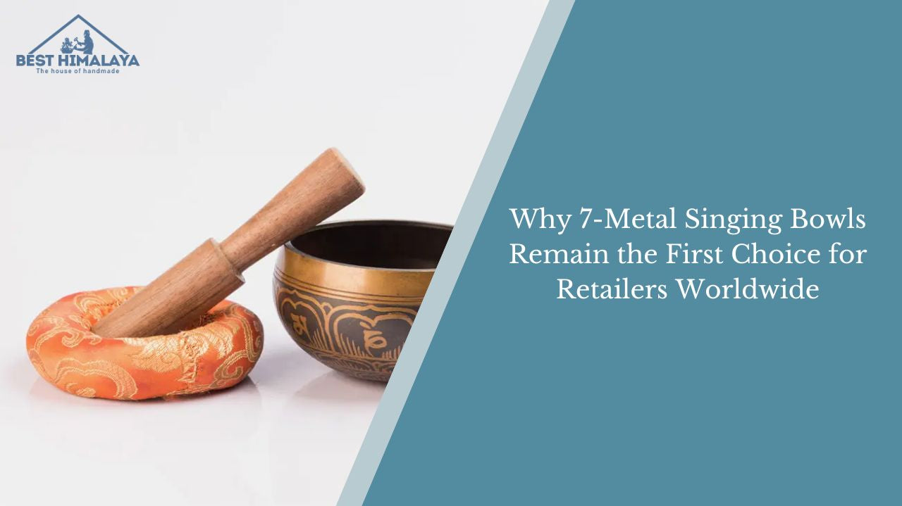 7-metal singing bowl with wooden mallet and cushion for sound healing