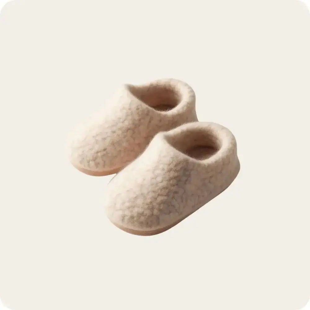 Natural Felt Wool Shoes - Soft and Comfortable Footwear