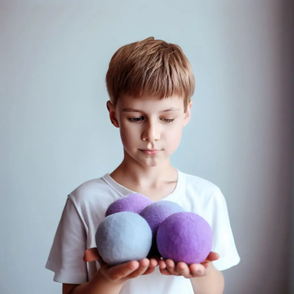 3 cm Lavender Color Wool Felt Balls - Best HimalayaBest Himalaya