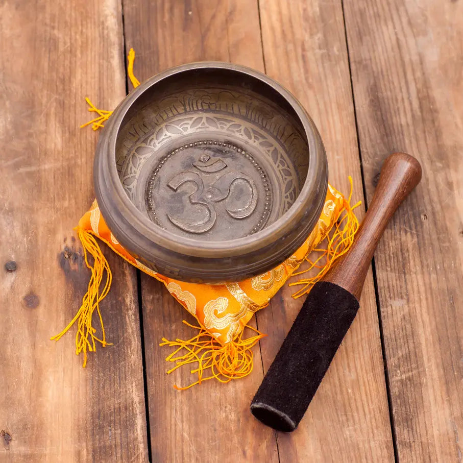 4-inch Buddhism Mantra Caved Singing Bowl - Best HimalayaBest Himalaya