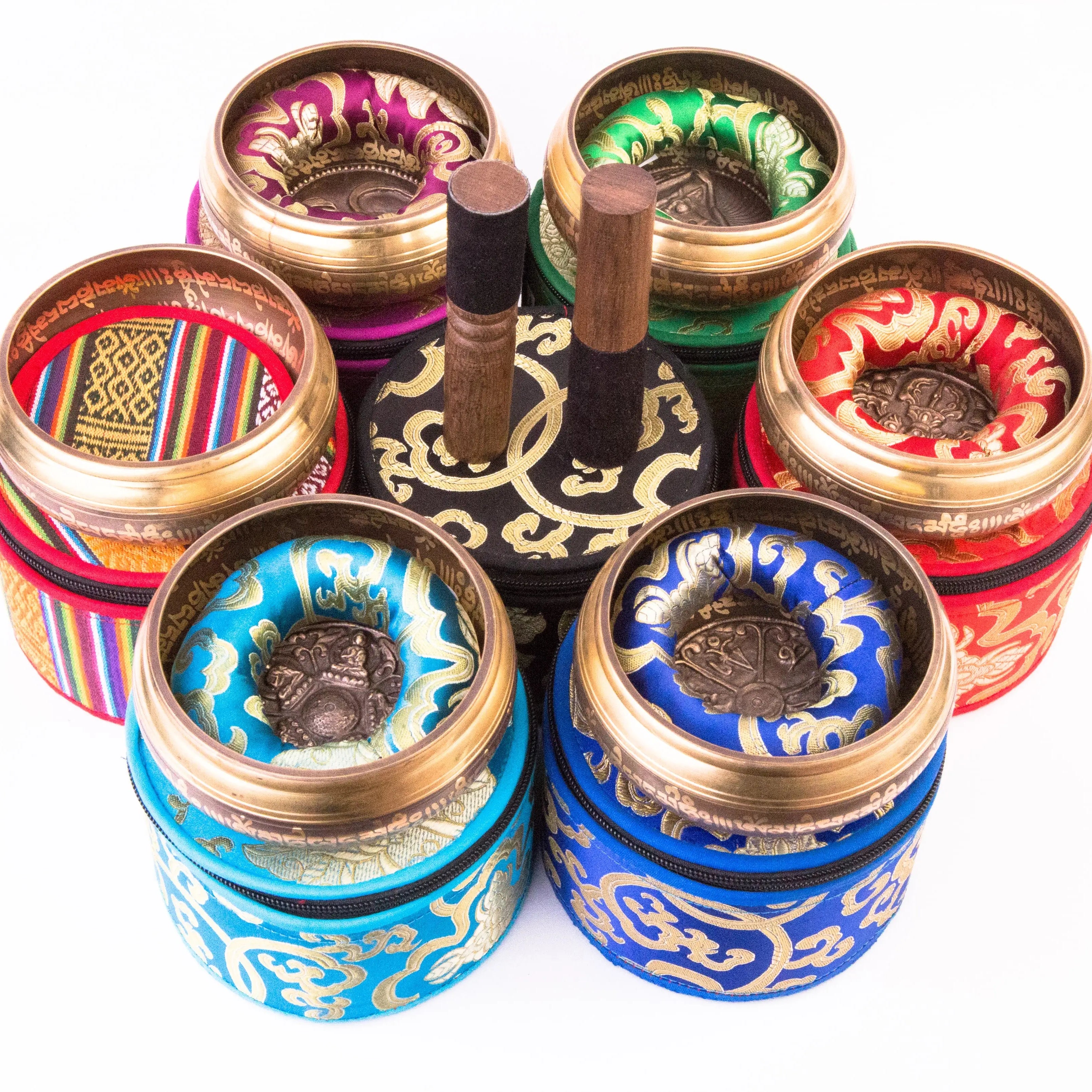 5 Inch Singing Bowl Zippered Gift Box Collection Set - Best HimalayaBest Himalaya