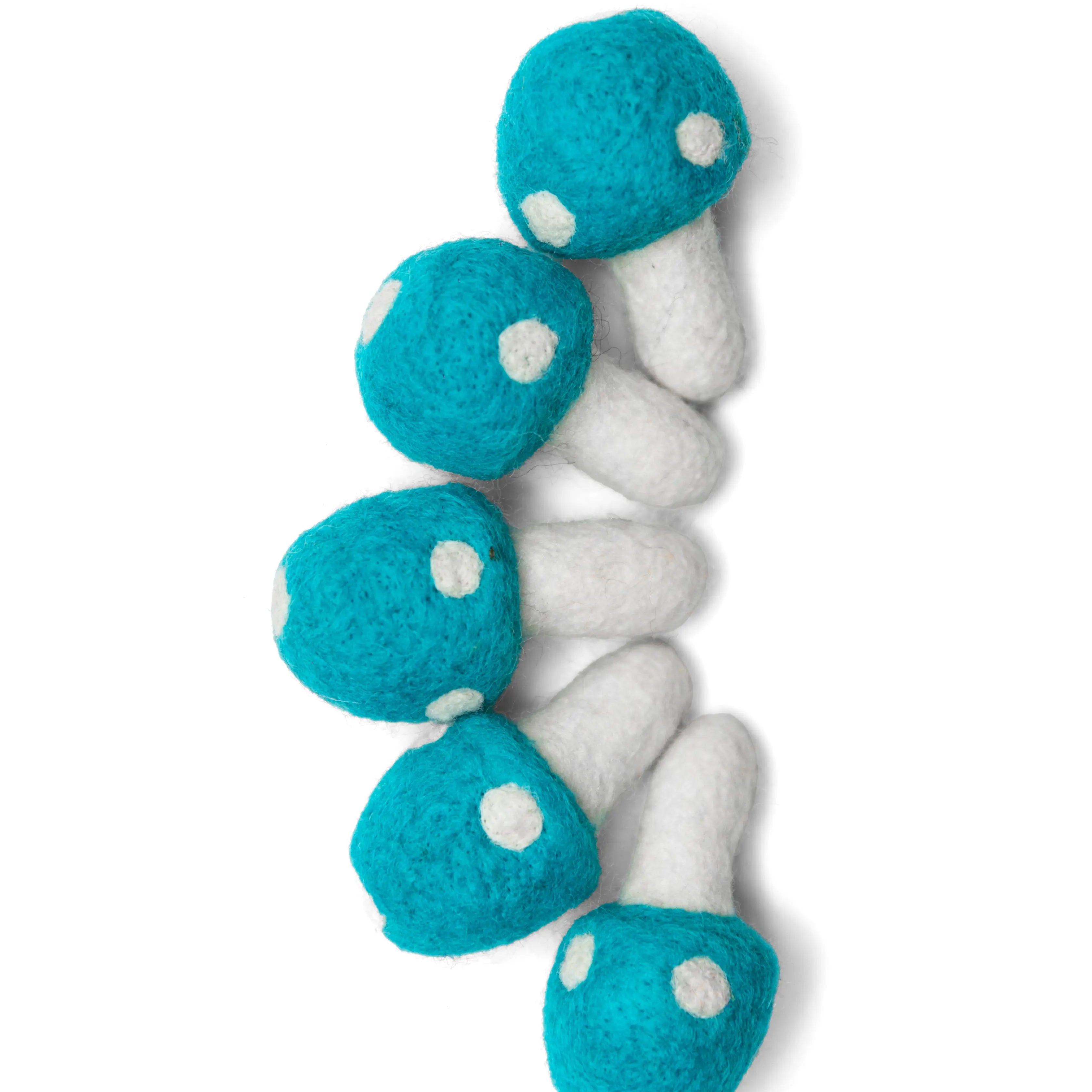 Add a Touch of Nature to Your Home with 5 cm Organic Felt Mushrooms Blue - Best HimalayaBest Himalaya