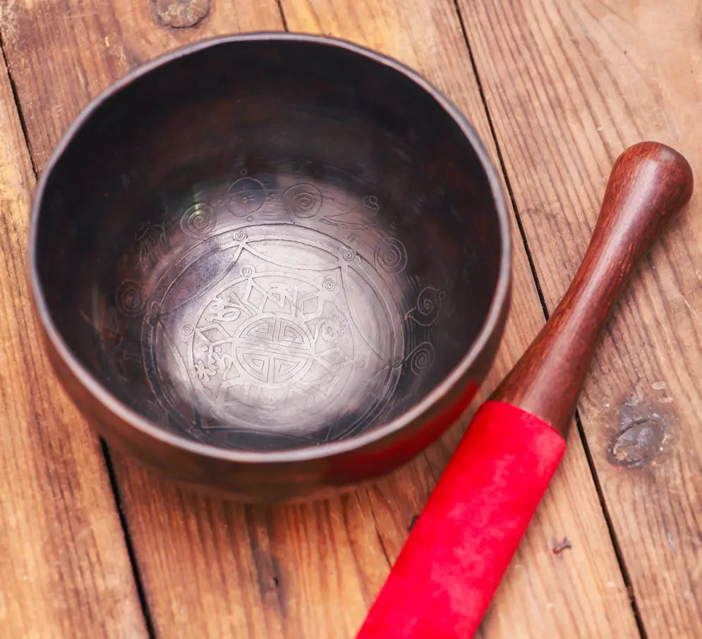 Ancient Smoky Colored Crown Chakra Healing Yoga Bowl - Best HimalayaBest Himalaya