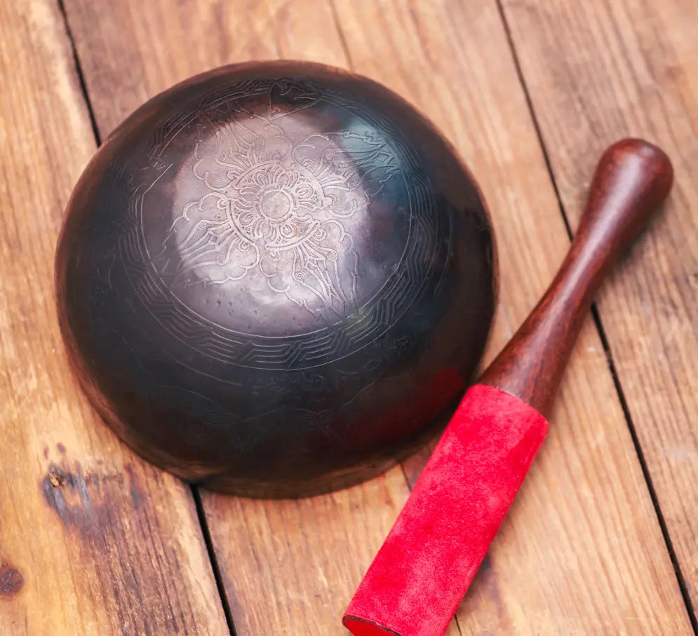 Ancient Smoky Colored Crown Chakra Healing Yoga Bowl - Best HimalayaBest Himalaya