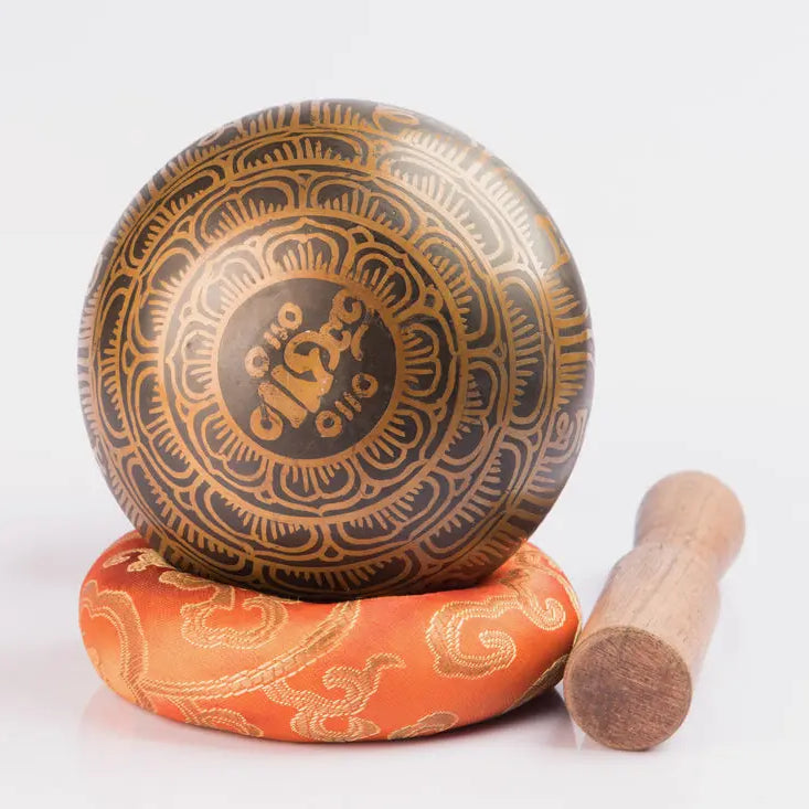 Antique Tibetan Handmade Spiritual Brass Singing Bowl Set - Best HimalayaBest Himalaya