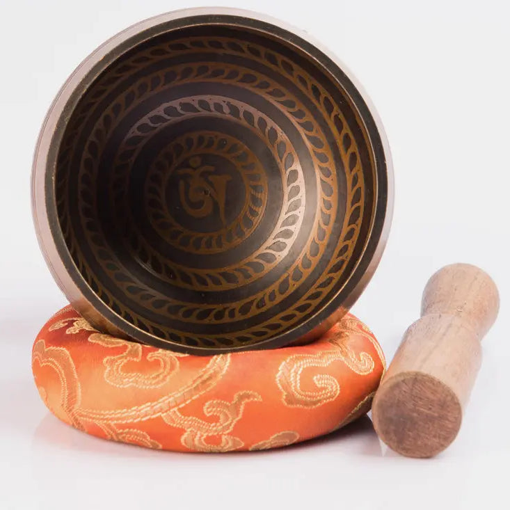 Antique Tibetan Handmade Spiritual Brass Singing Bowl Set - Best HimalayaBest Himalaya