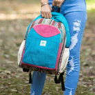 Blue Colored Hippie Style Back Pack Best Himalaya