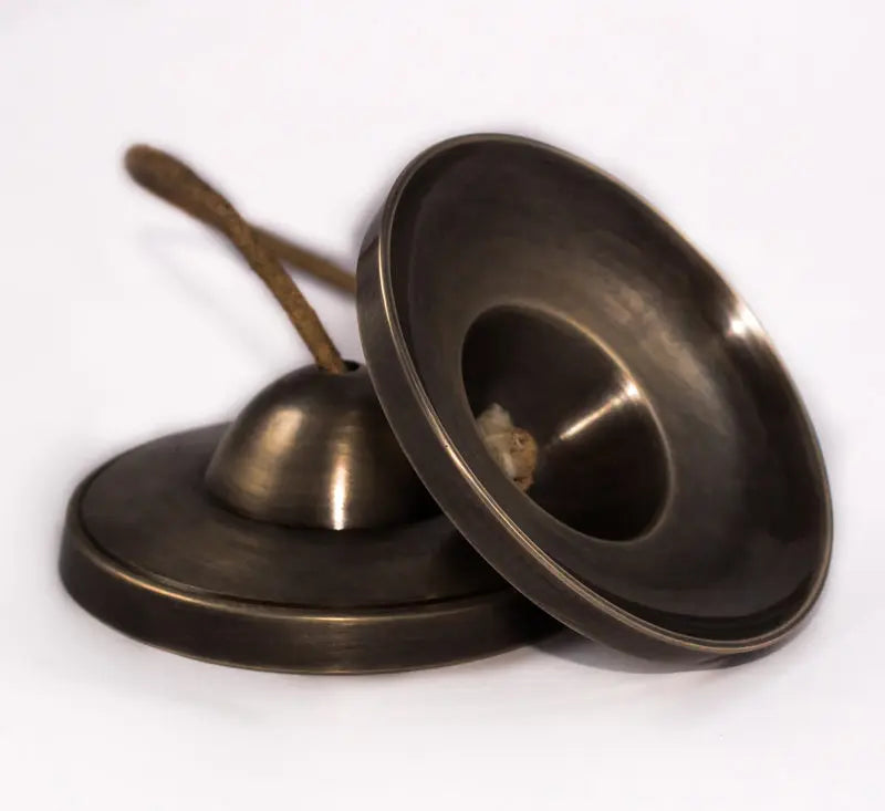 Bronze Antique Tingsha Cymbal: A Unique Addition to Your Meditation Tools - Best Himalaya