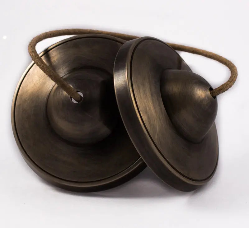 Bronze Antique Tingsha Cymbal: A Unique Addition to Your Meditation Tools - Best Himalaya