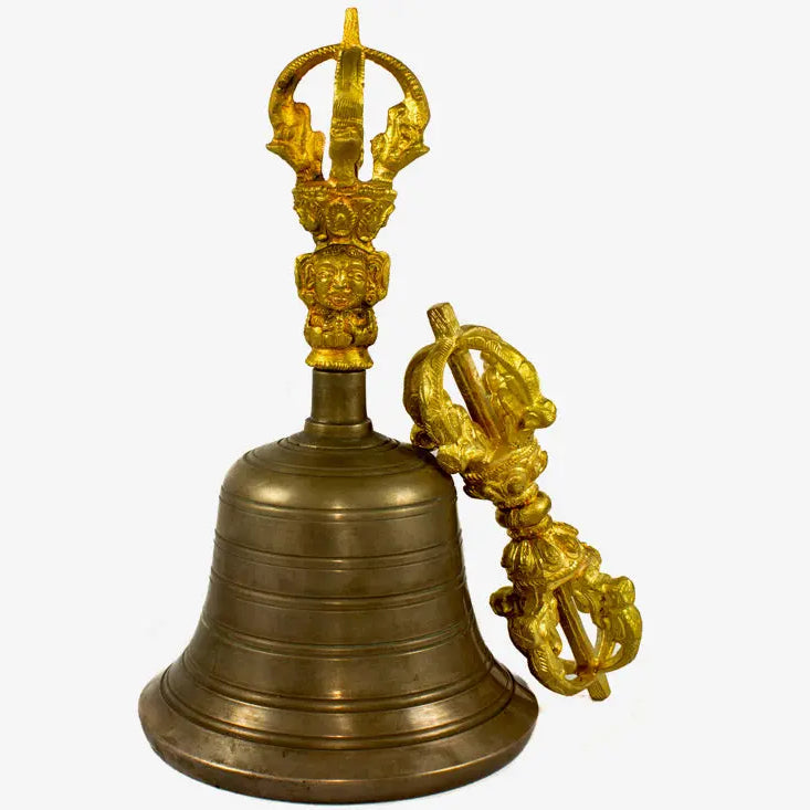 Buddhist sacred Tibetan Bell and Bajra set - Best HimalayaBest Himalaya