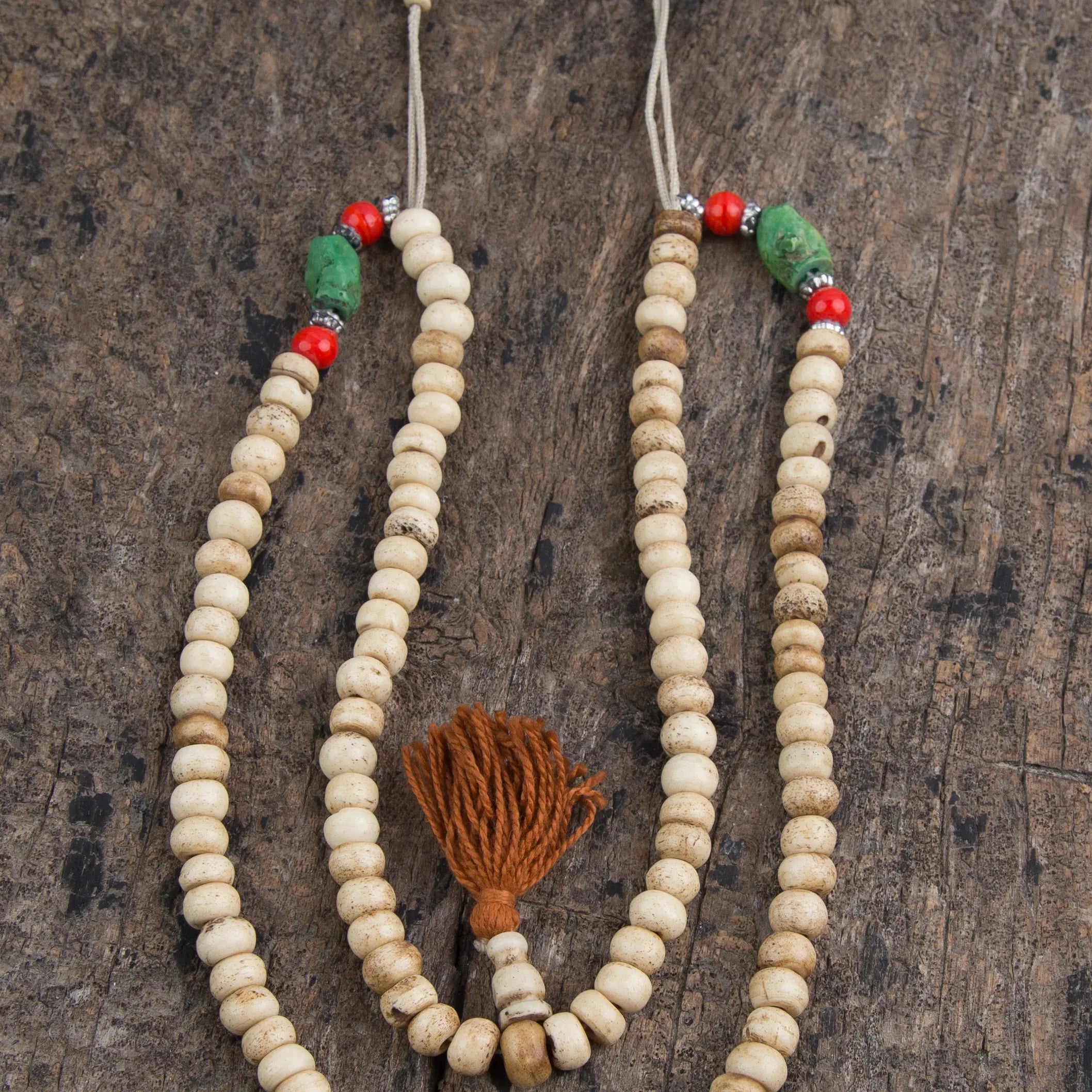 Buy 1 Get 1 for free Antique Tibetan Bone Prayer Mala Beads - Best HimalayaBest Himalaya
