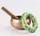 Chakra Healing Meditation Bowl - Tibetan Antique Bronze Color Singing Bowls Set - Best Himalaya