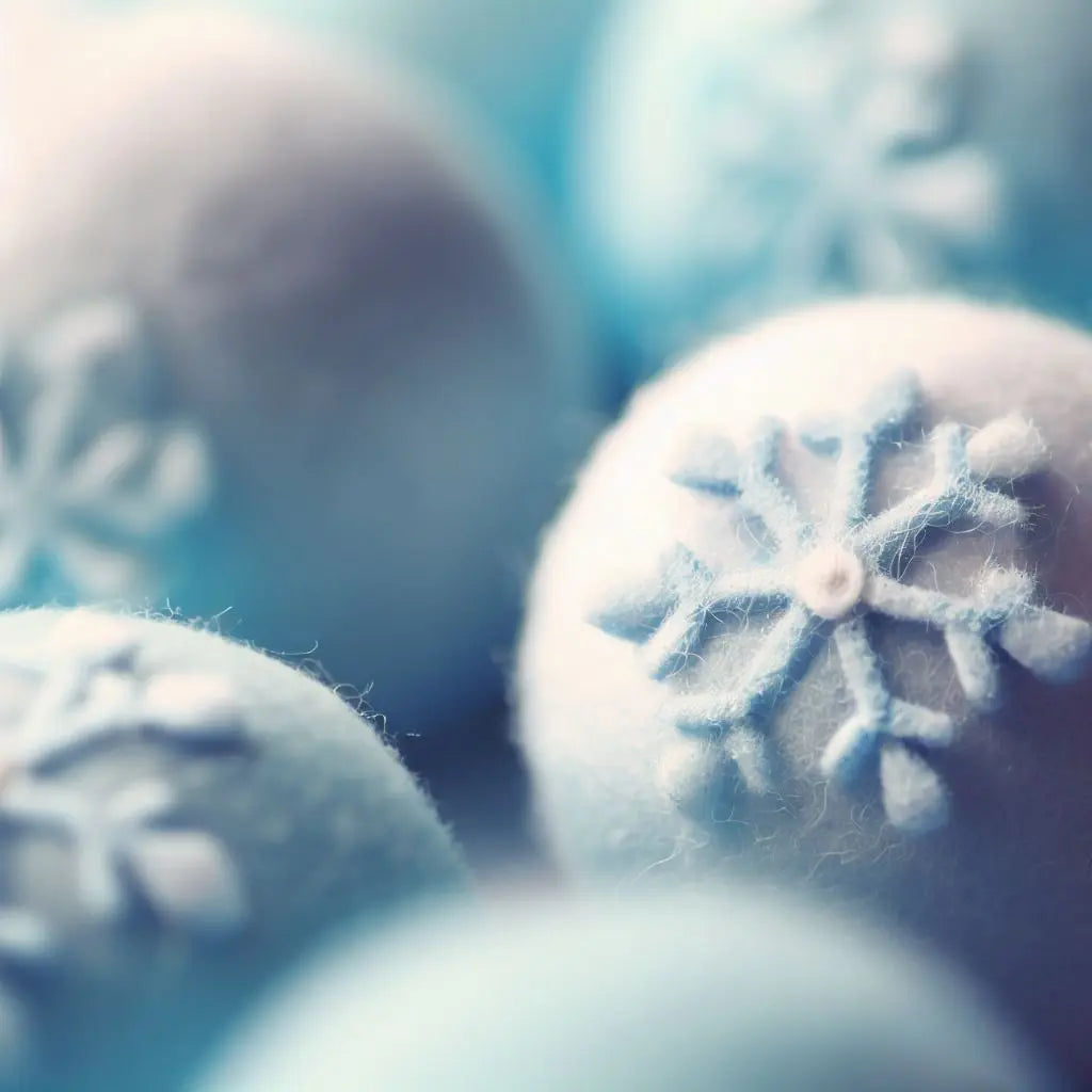 Christmas Decor Felt snowflake Balls Best Himalaya