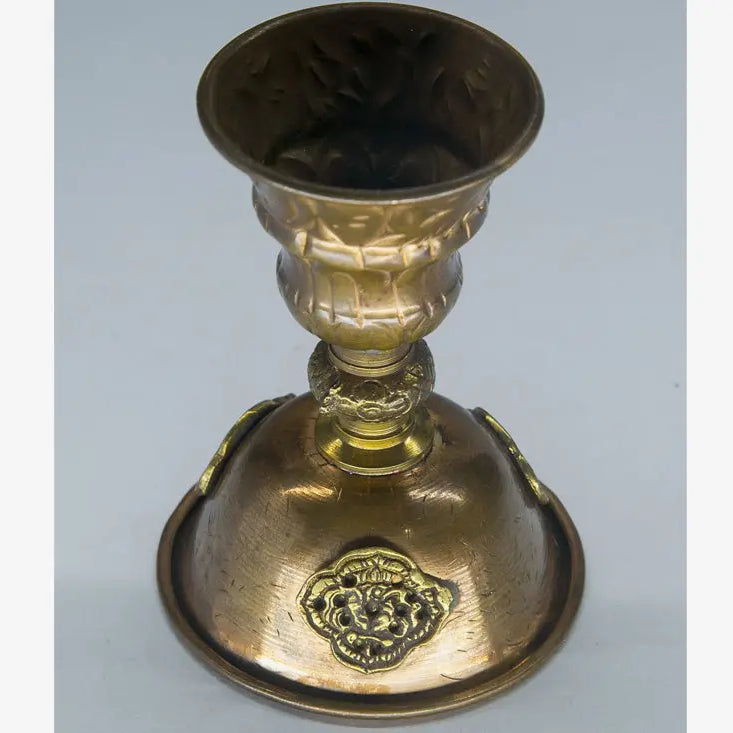 Copper tibetan symbolled incense burner - Best HimalayaBest Himalaya