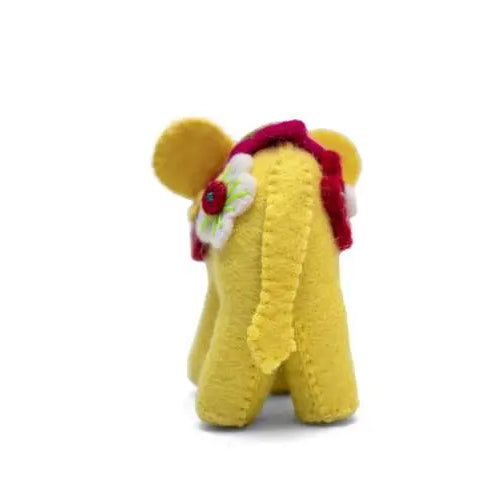 Discover Joy: Felt Elephant Toys yellow  for Imaginative Play Best Himalaya