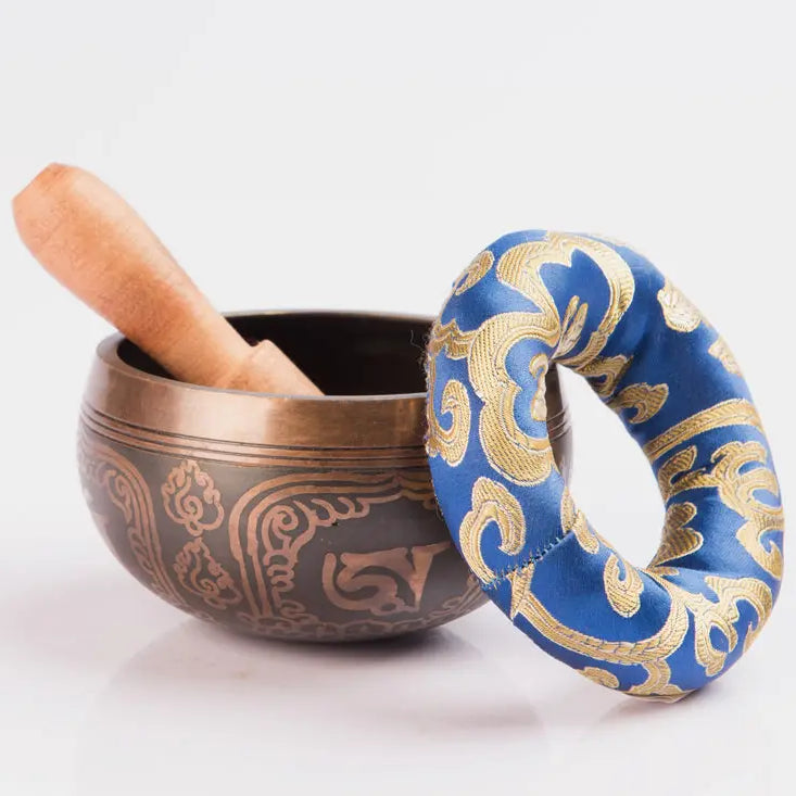 Discover the Melodic Bliss: Om Mani Brass Metal Singing Bowl - Best HimalayaBest Himalaya