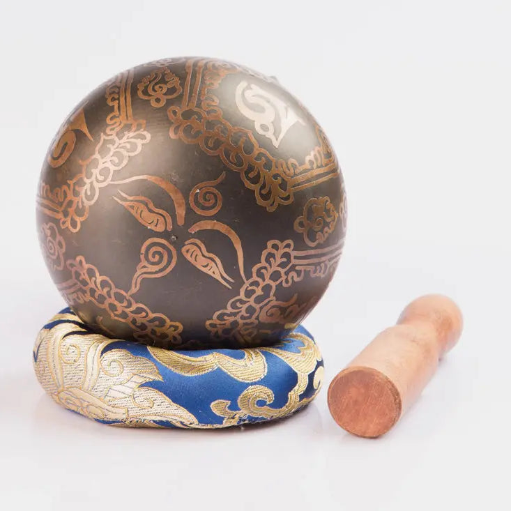 Discover the Melodic Bliss: Om Mani Brass Metal Singing Bowl - Best HimalayaBest Himalaya