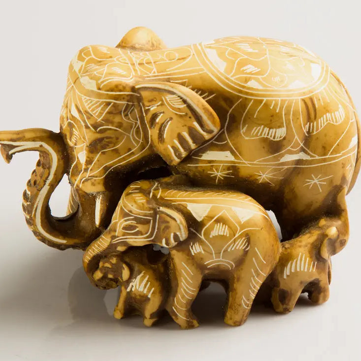 Elephant with Baby resin statue - Best HimalayaBest Himalaya