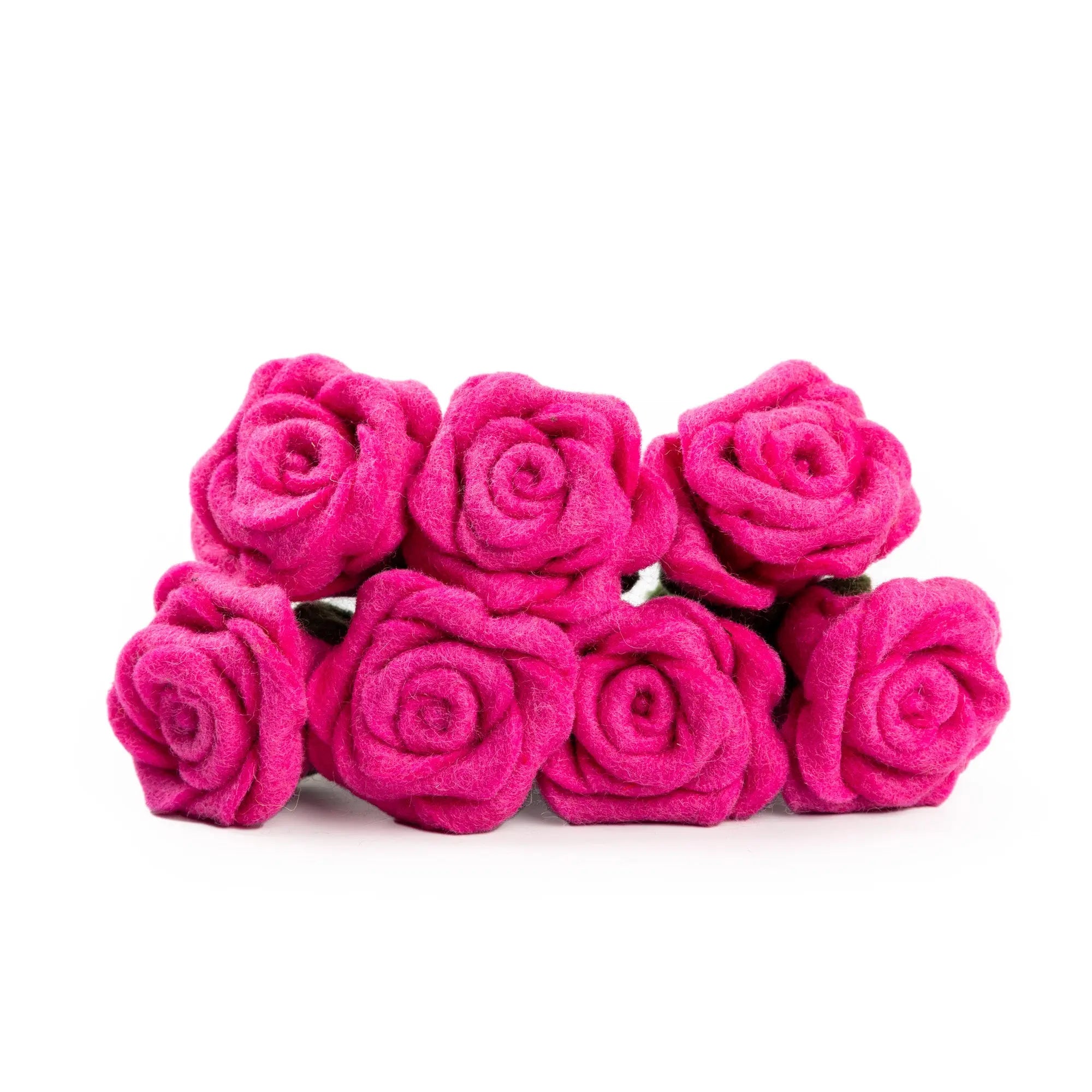 Everlasting Felted Rose Bouquet Handcrafted Valentine Day Gift for her Romantic Keepsake Forever Blooming Romance Timeless Felt Bouquet Best Himalaya