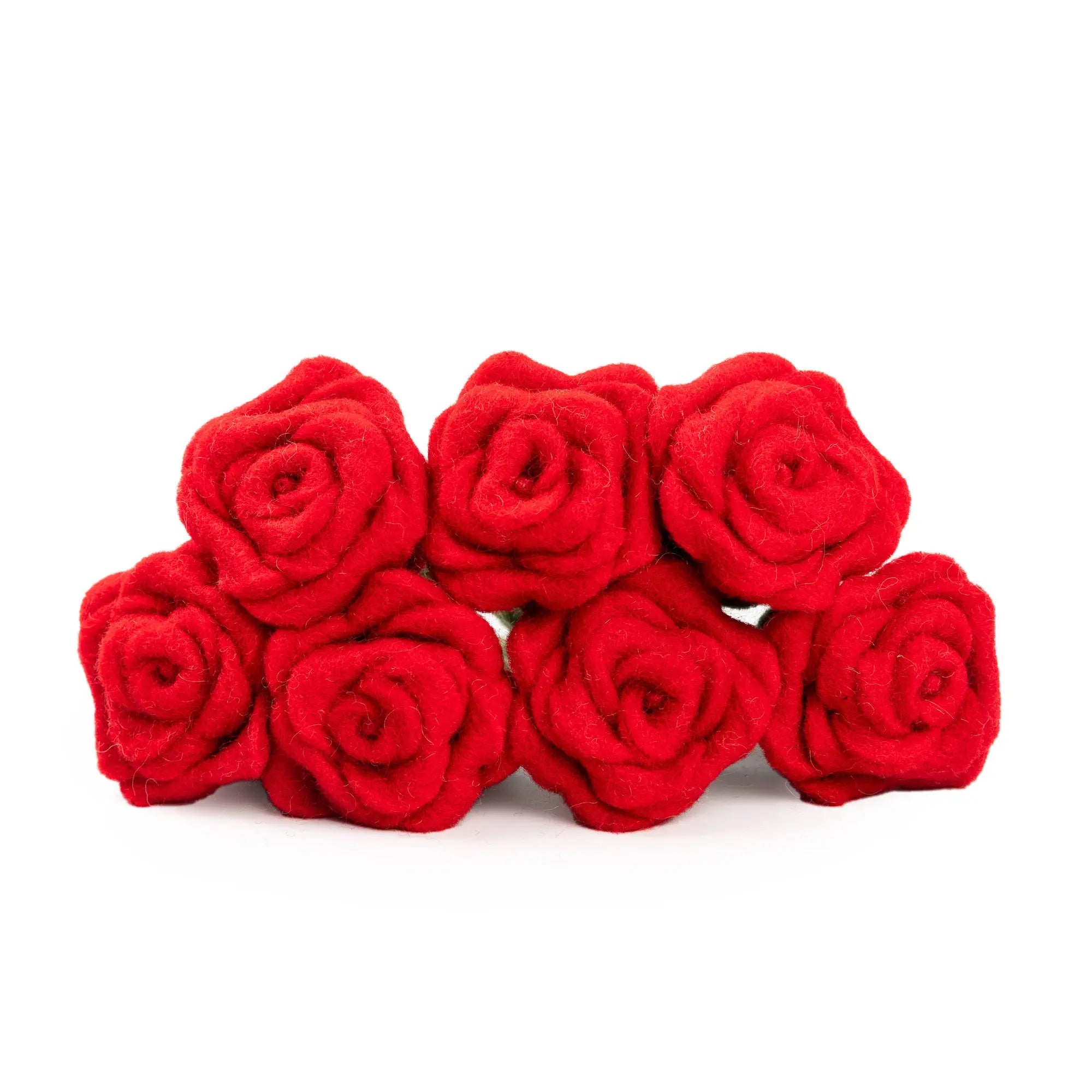 Everlasting Felted Rose Bouquet Handcrafted Valentine Day Gift for her Romantic Keepsake Forever Blooming Romance Timeless Felt Bouquet Best Himalaya