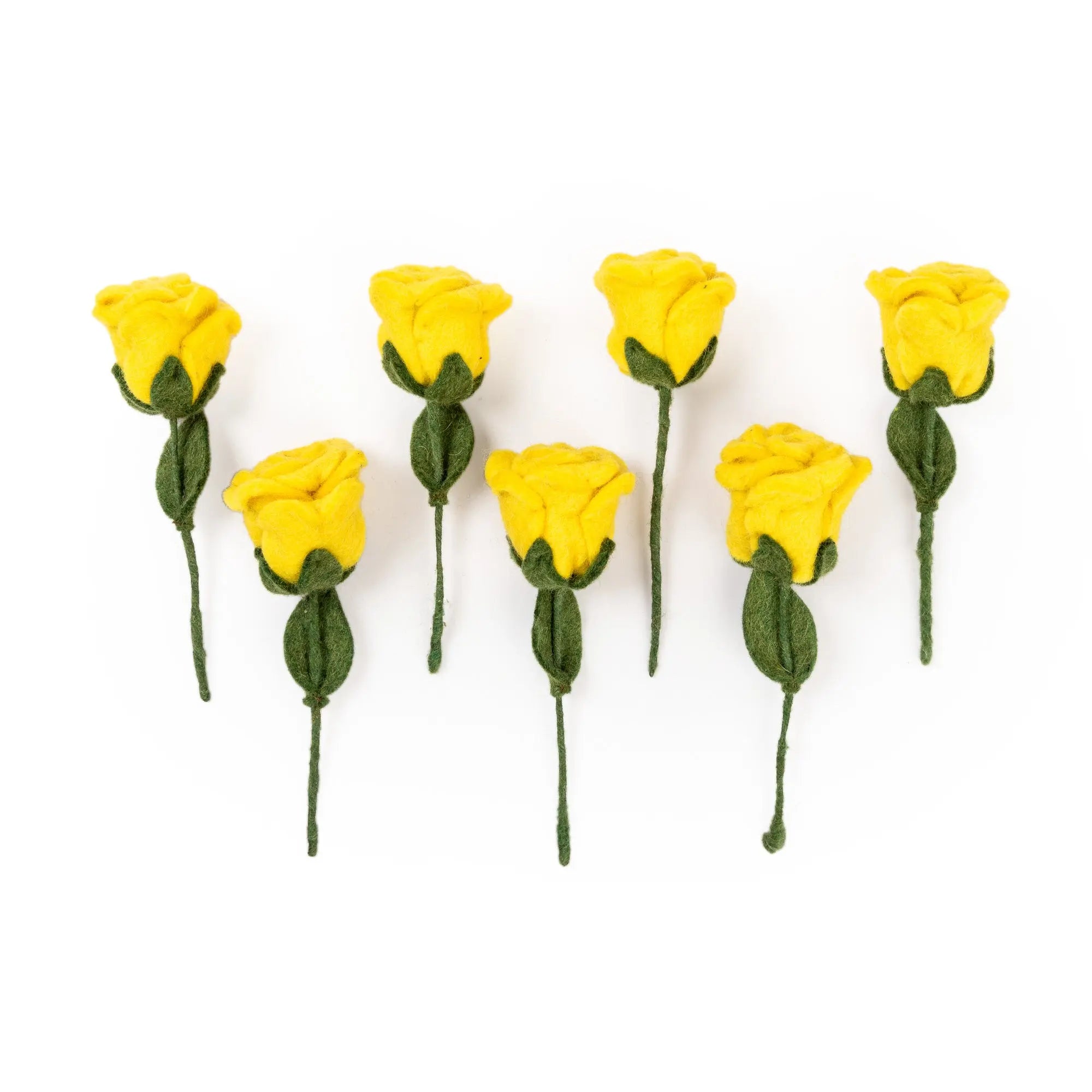 Everlasting Felted Yellow Rose Bouquet Handcrafted Valentine Day Gift for her Romantic Keepsake Forever Blooming Romance Timeless Felt Bouquet Best Himalaya