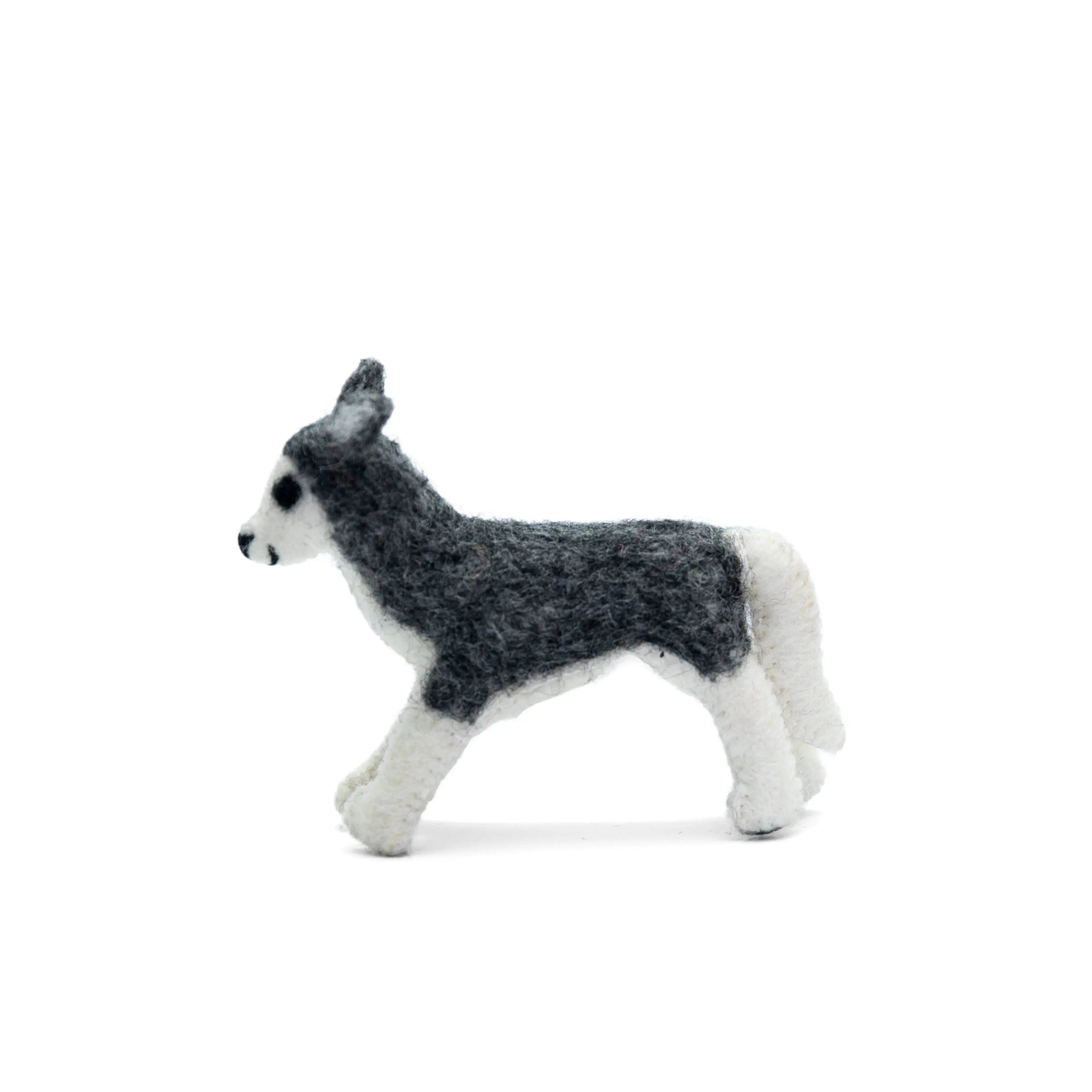 Experience Lifelike Elegance with Our Felt Toy Siberian Husky - Perfect Decor Companion - Best HimalayaBest Himalaya