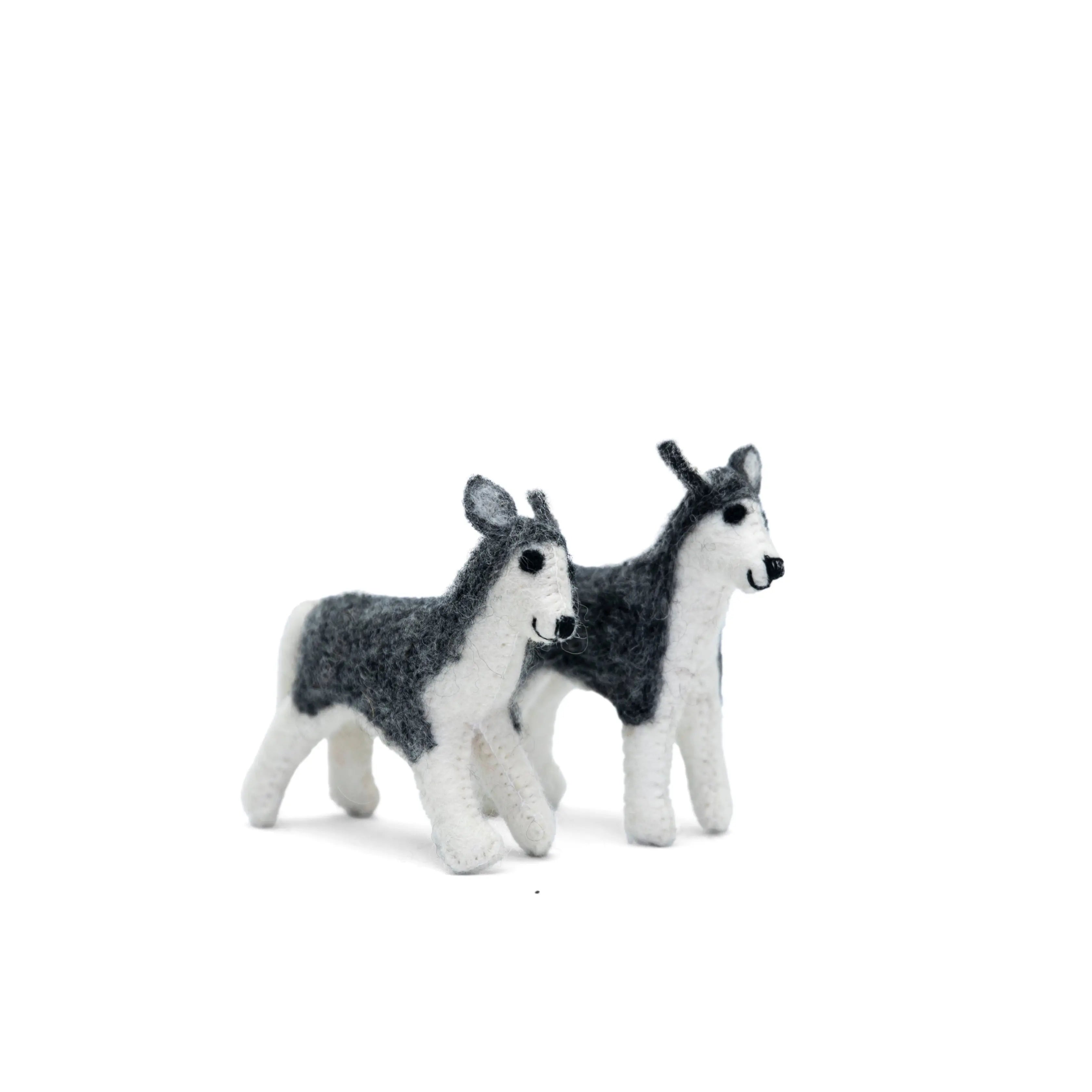 Experience Lifelike Elegance with Our Felt Toy Siberian Husky - Perfect Decor Companion - Best HimalayaBest Himalaya