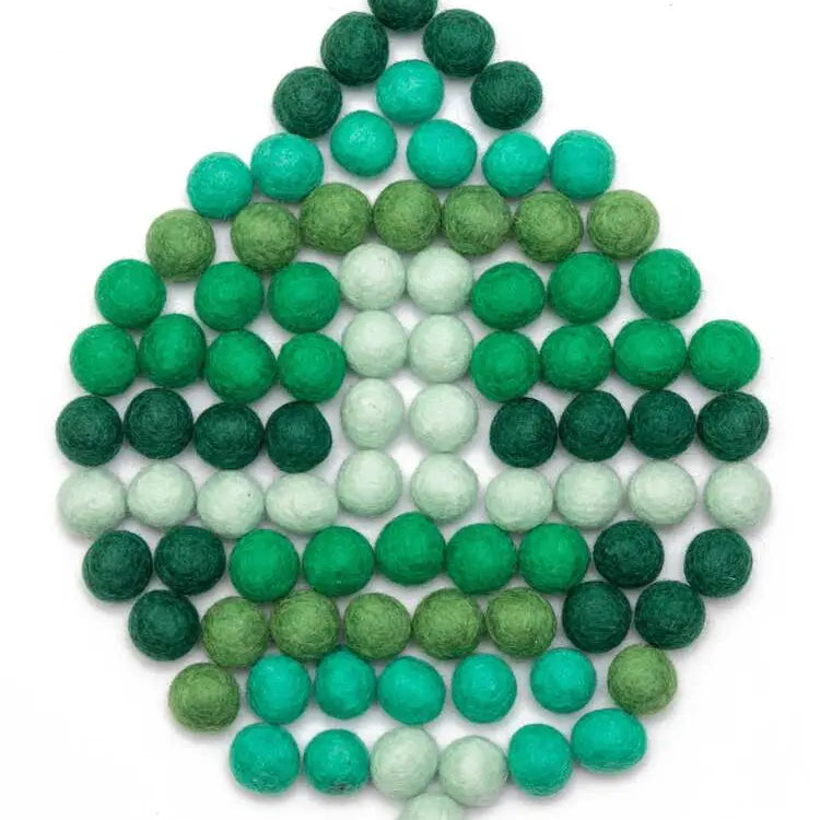 Felt Balls  Garland Pattern creation Best Himalaya