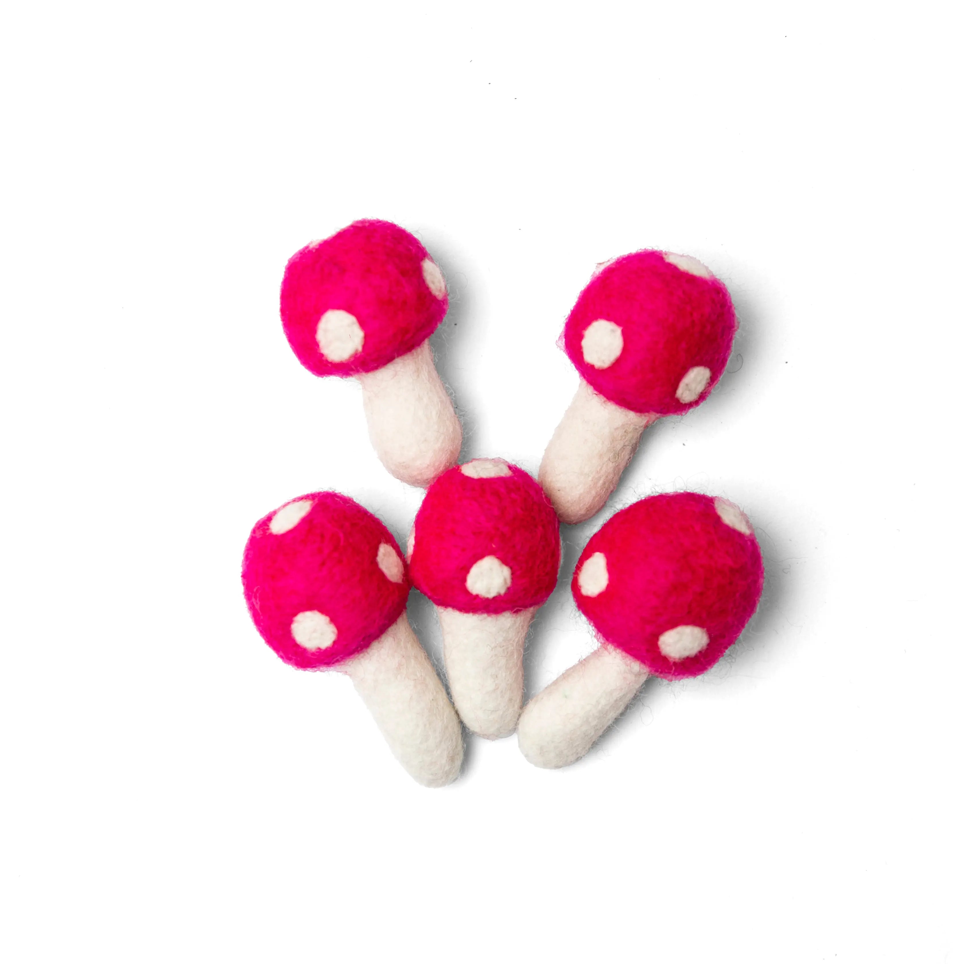 Felt Mushroom: Handcrafted from 100% Wool Best Himalaya