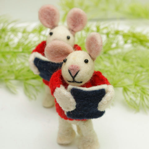 Felt Mouse  Toy - Handmade Soft Animal for Kids - Playtime Companion