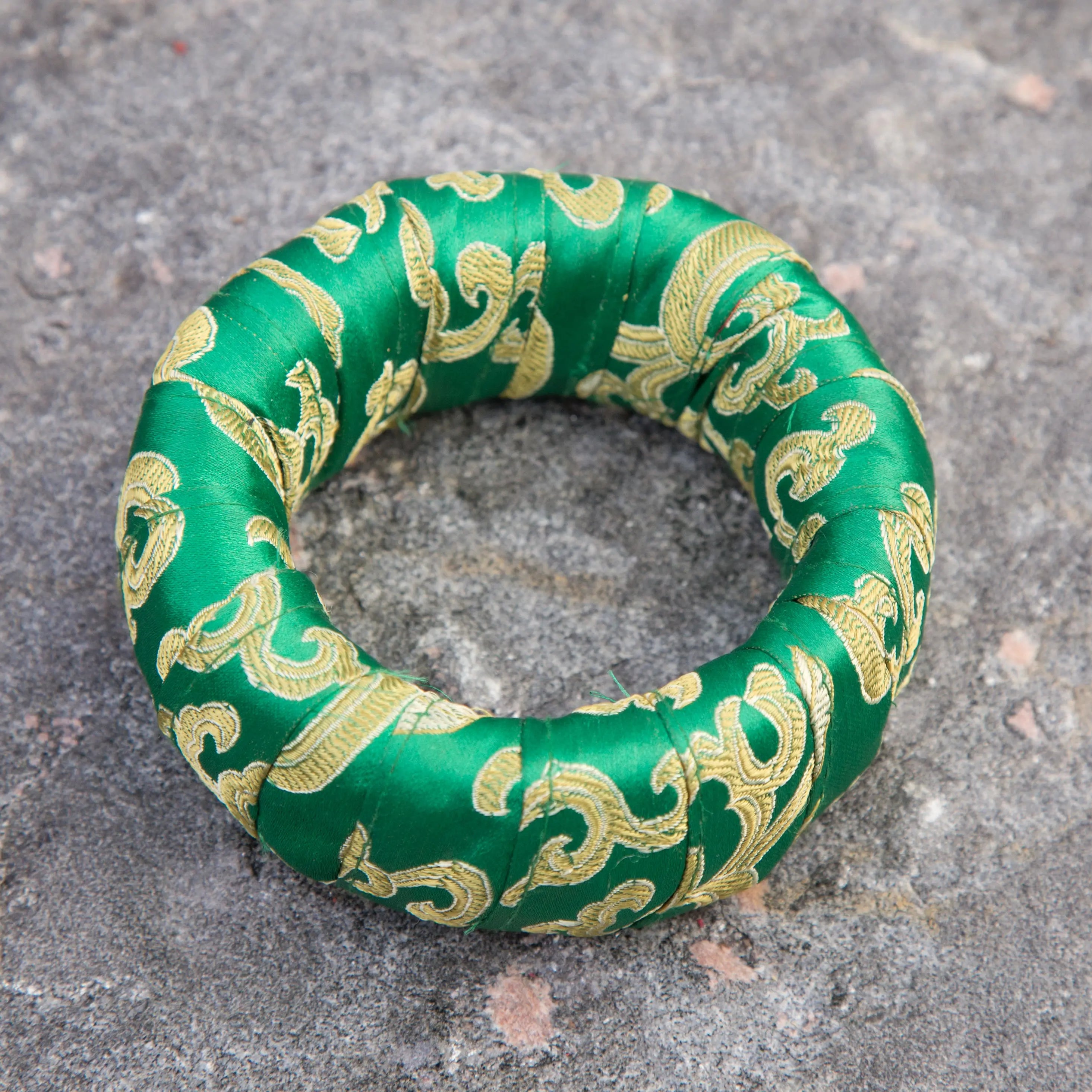 Green Singing Bowl Ring Cushion - Best HimalayaBest Himalaya