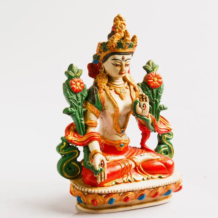 Green tara resin statue - Best HimalayaBest Himalaya