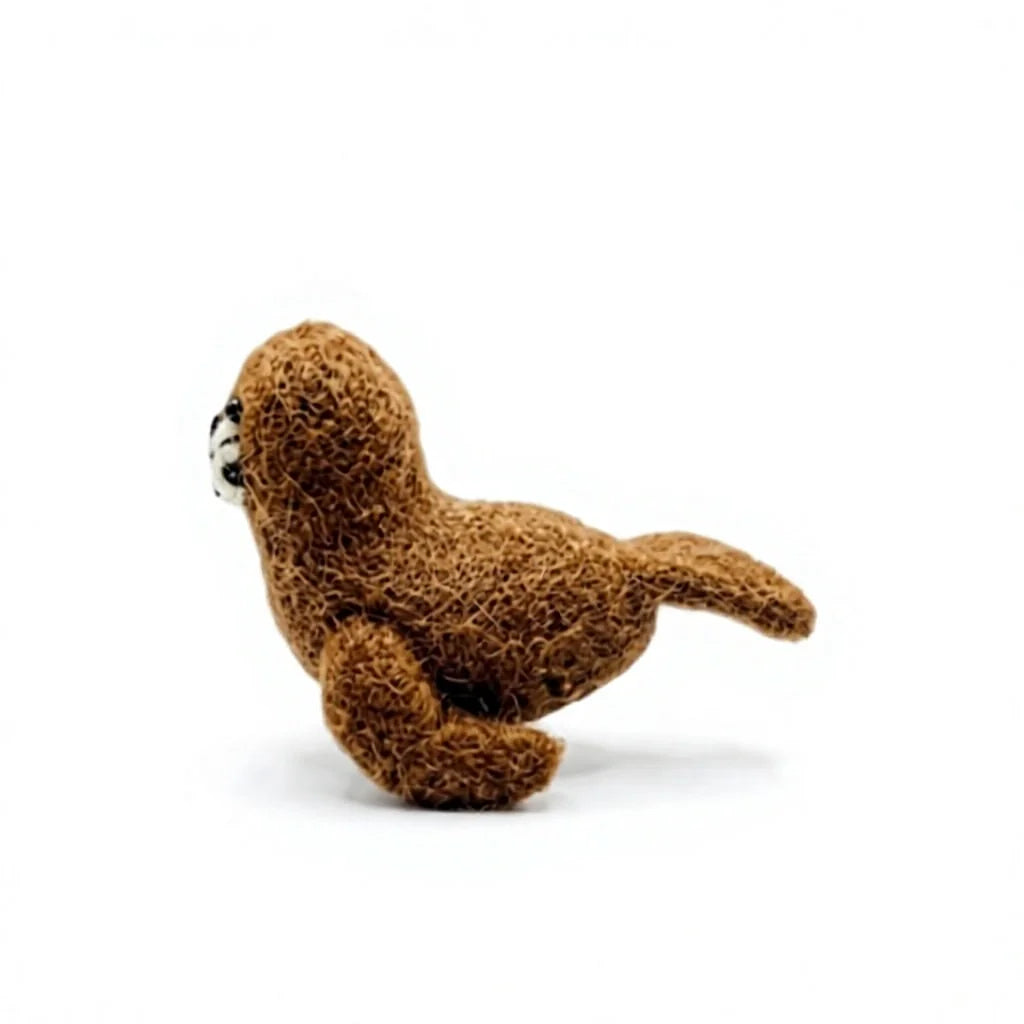 Felt Wool Baby Seal Figurine Ornament – view 3