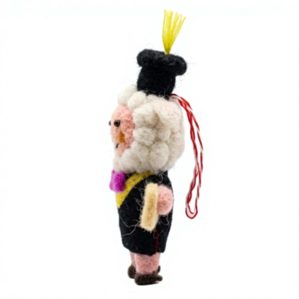 Felt Wool Sheep Christmas Ornament Cartoon Indoor Decoration – view 3
