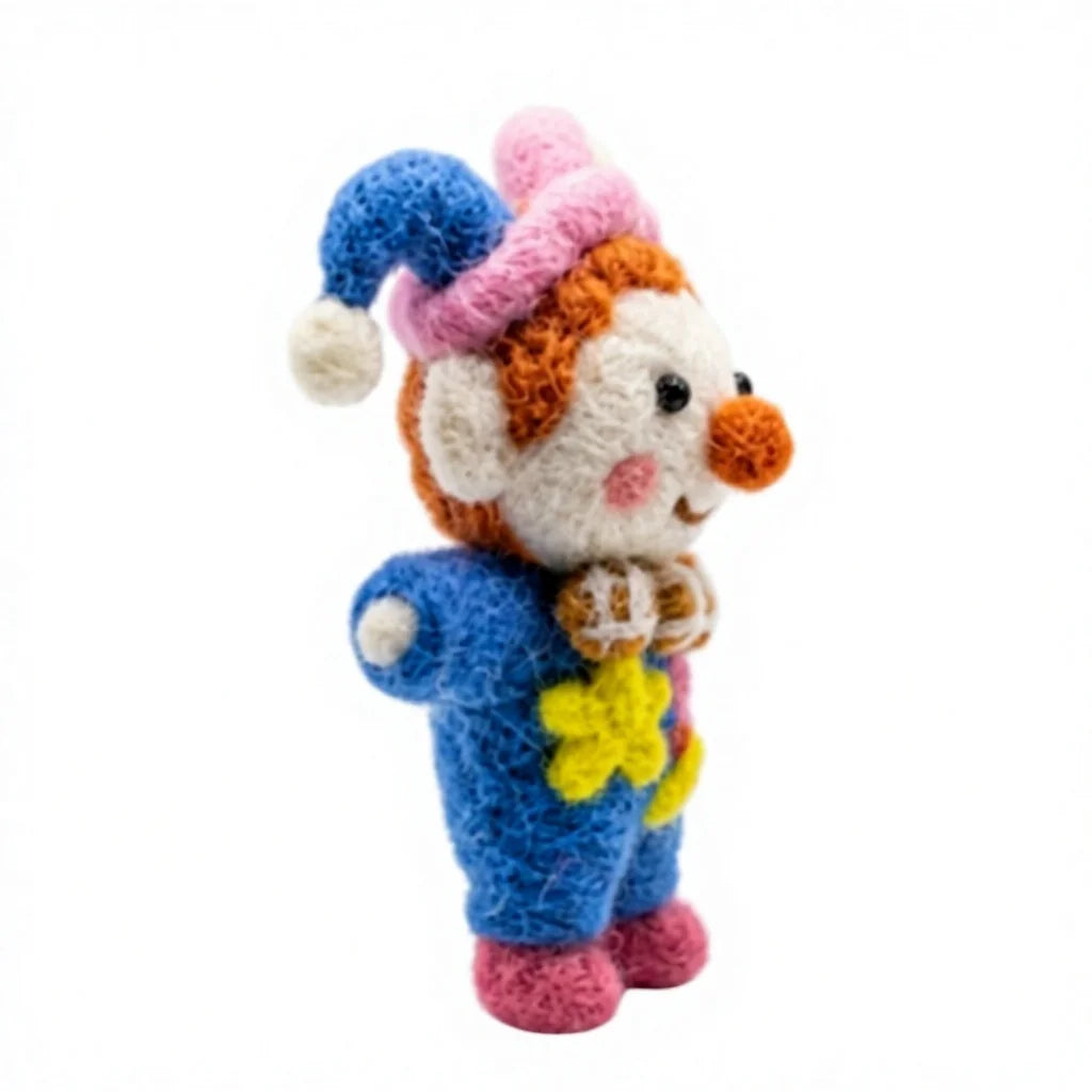 Felt Wool Clown Doll Christmas Decoration Small Cartoon Indoor Ornament – view 3