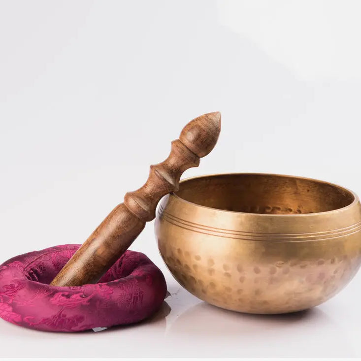 Hand Hammered Tibetan Singing Bowl for Meditation & Chakra Healing - Handmade in Nepal - Best Himalaya