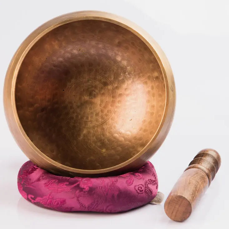 Hand Hammered Tibetan Singing Bowl for Meditation & Chakra Healing - Handmade in Nepal - Best Himalaya