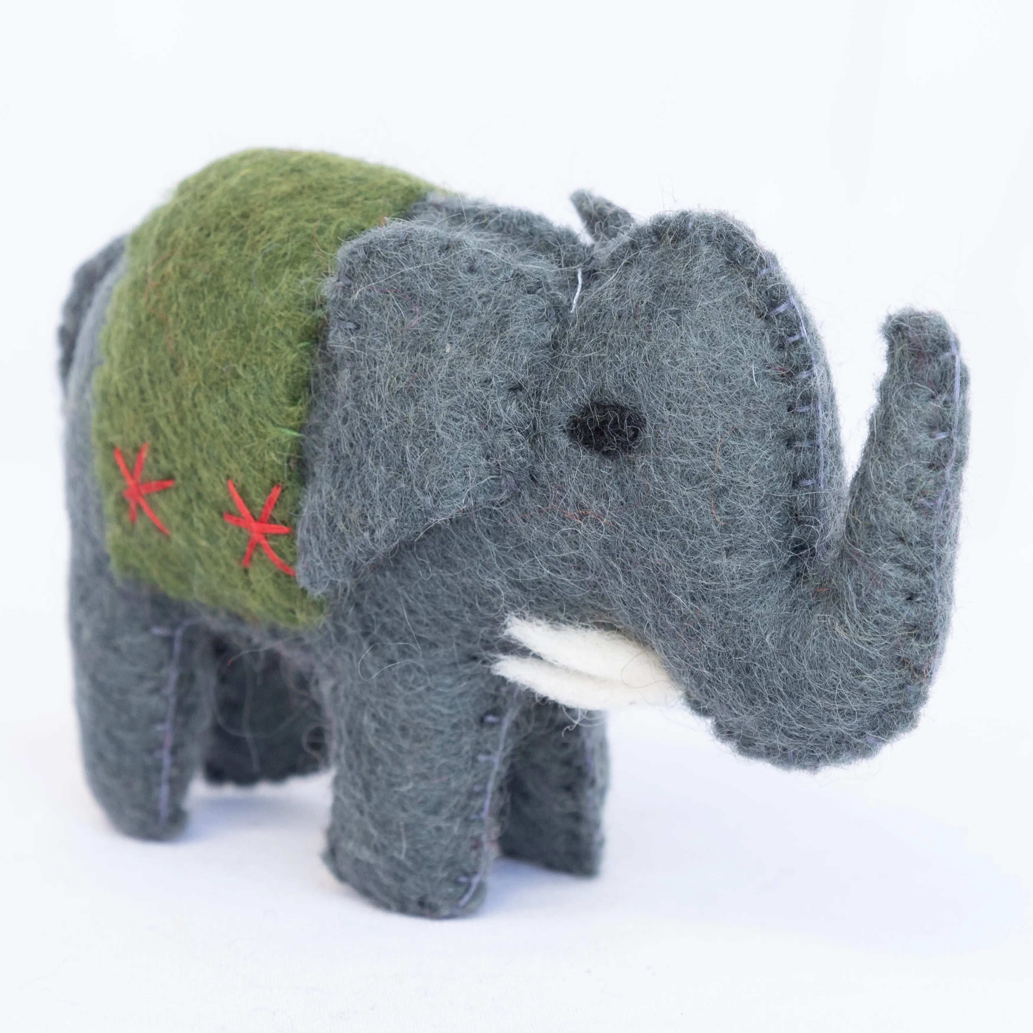 Handcrafted elephant toys made from sustainable felt material Crafted using premium-quality 100% New Zealand wool felt Best Himalaya