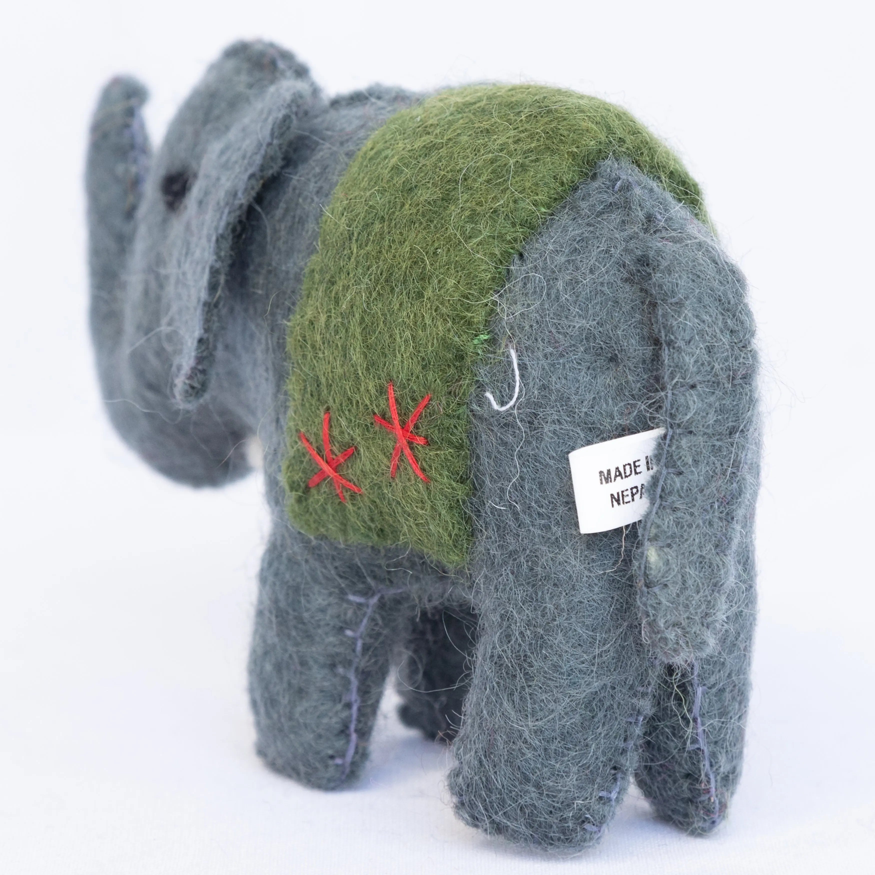 Handcrafted elephant toys made from sustainable felt material Crafted using premium-quality 100% New Zealand wool felt Best Himalaya