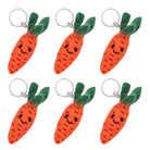 Handmade Felt Carrot Keyring – Cute Vegetable Keychain – Fun Gift or Accessory Best Himalaya