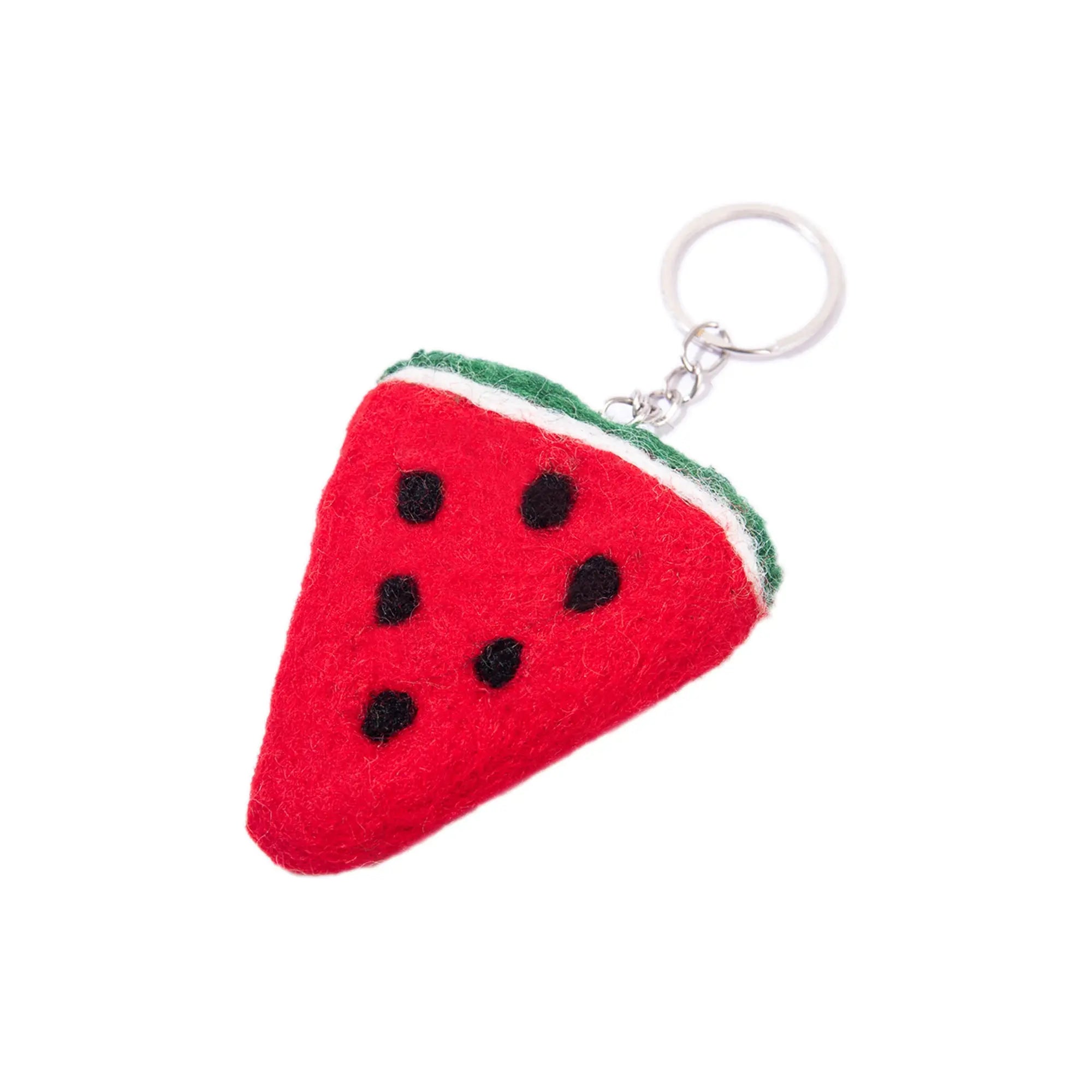 Handmade Felt Watermelon Keyring – Cute Fruit Keychain – Fun Accessory or Gift Best Himalaya