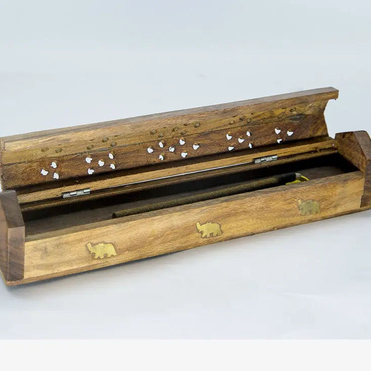 Handmade Wooden incense burner box - Best HimalayaBest Himalaya