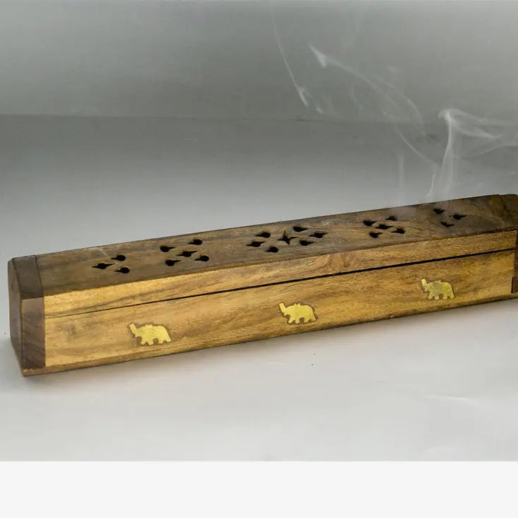 Handmade Wooden incense burner box - Best HimalayaBest Himalaya